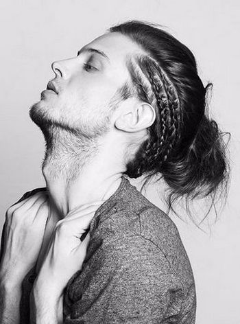 Man Bun with Braids