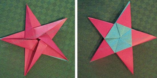 Звезда в технике оригами