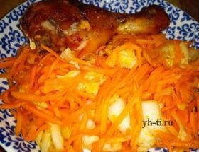 Салат с пекинской капустой и морковью по-корейски